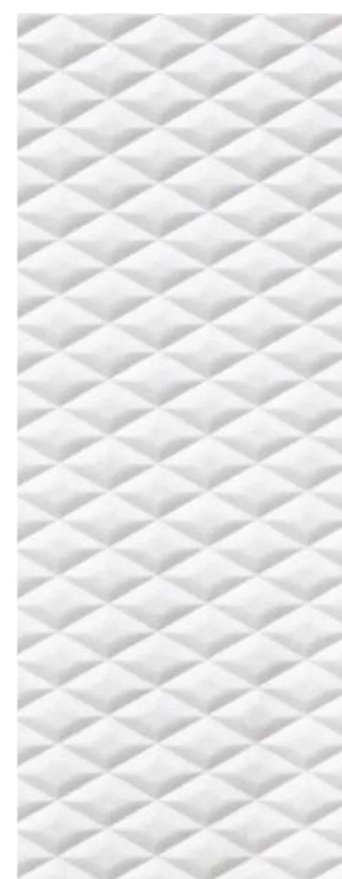 Capitonné finish on Antolini Afyon White — diamond-quilted tufted texture