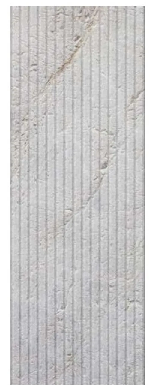 Gap finish on Antolini stone — irregular gouged interruptions