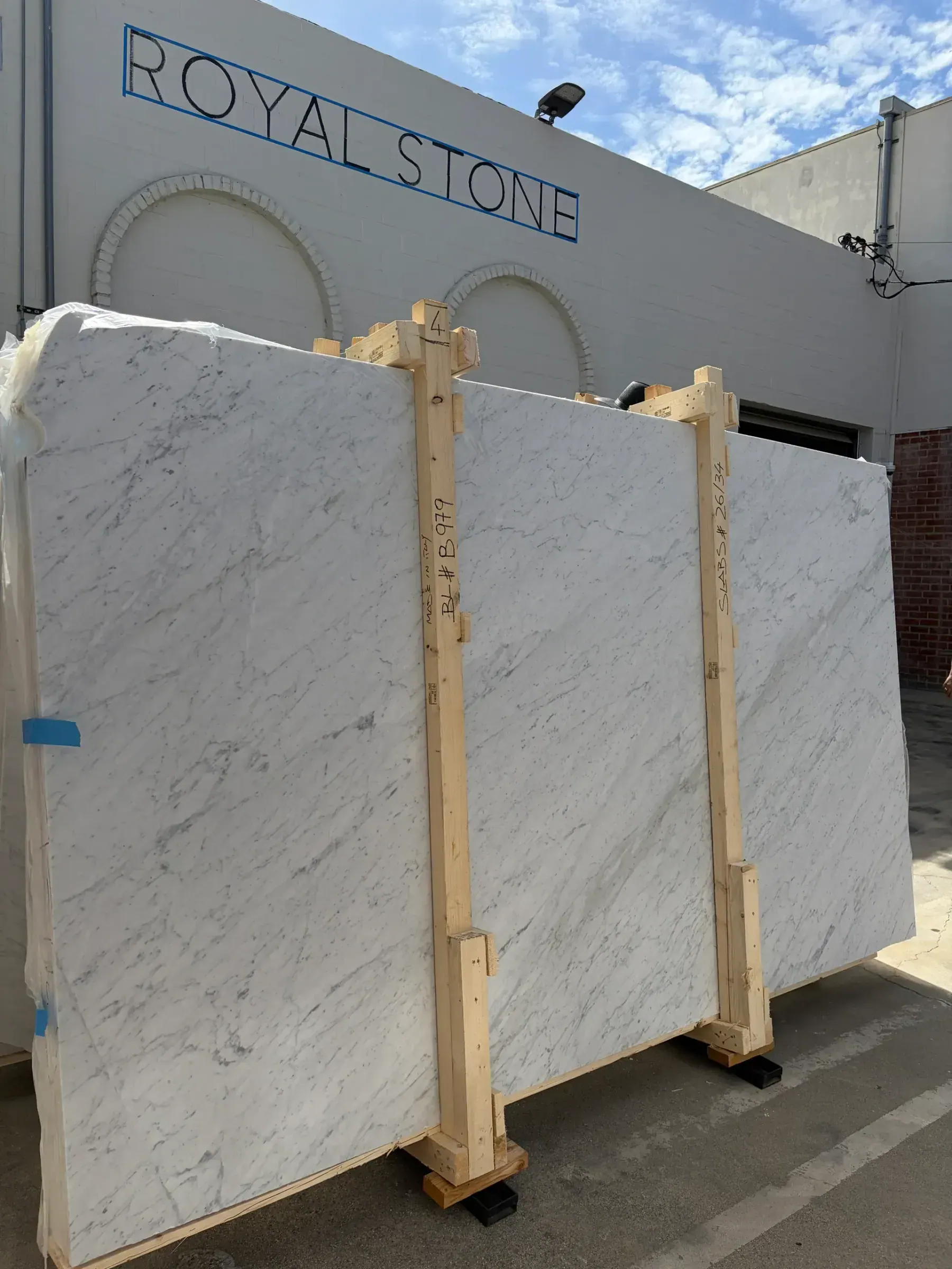 Royal Stone expanded slab yard of 50,000 sq. ft. in West Los Angeles