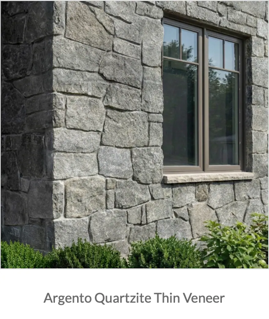 Argento Quartzite thin veneer sample