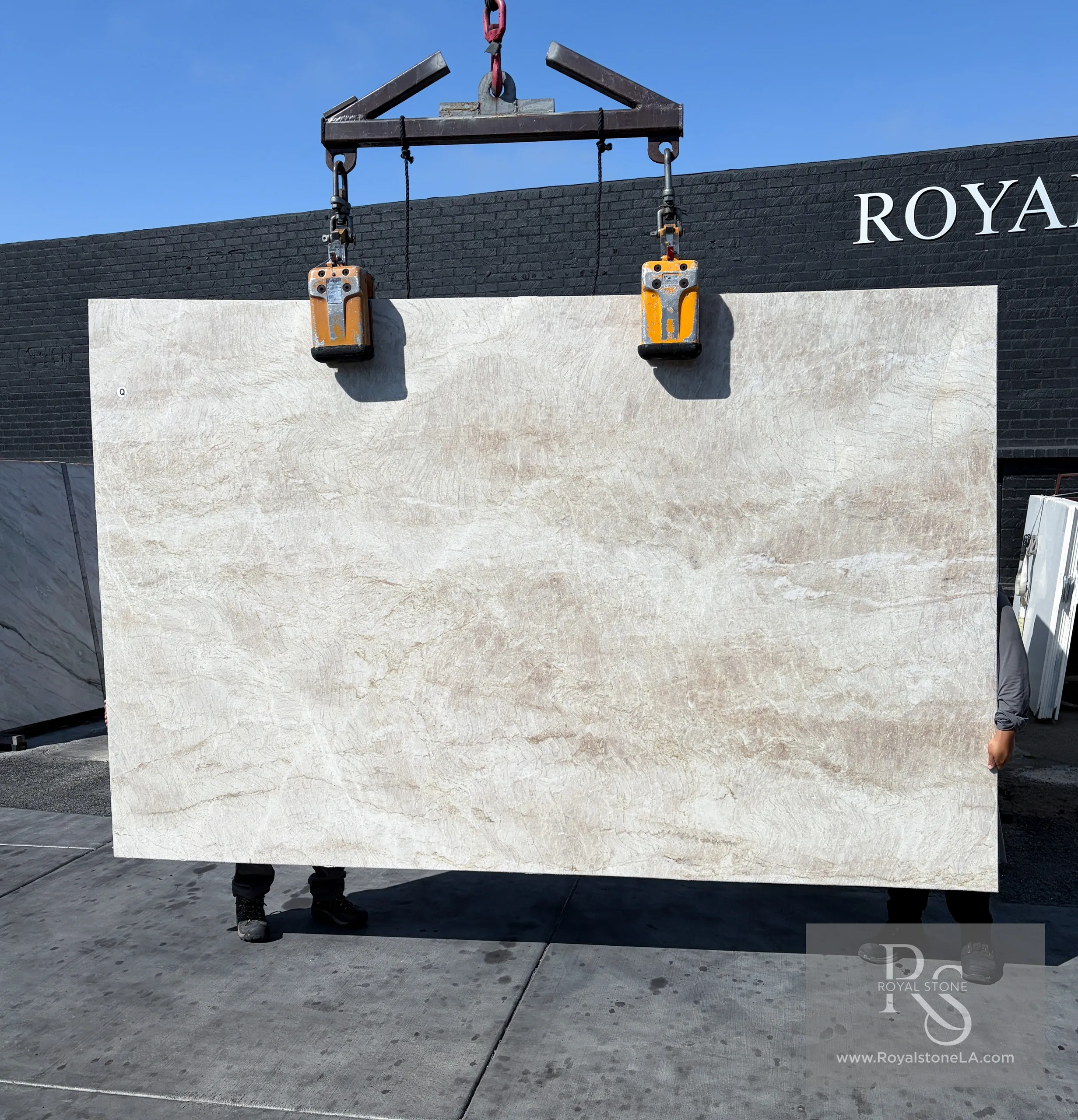 Paolo Taj Mahal quartzite slab at Royal Stone Los Angeles