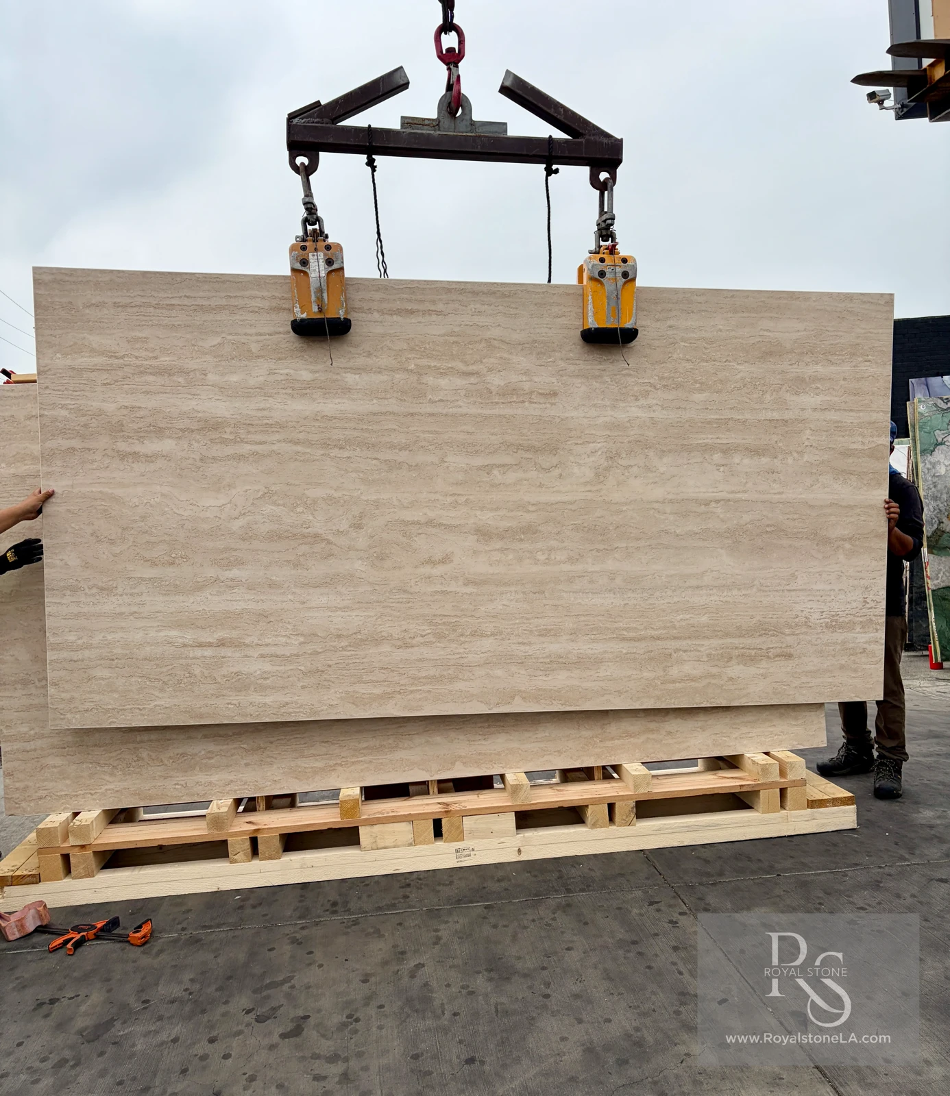 Ava Stone Travertino Romano Italian porcelain slab