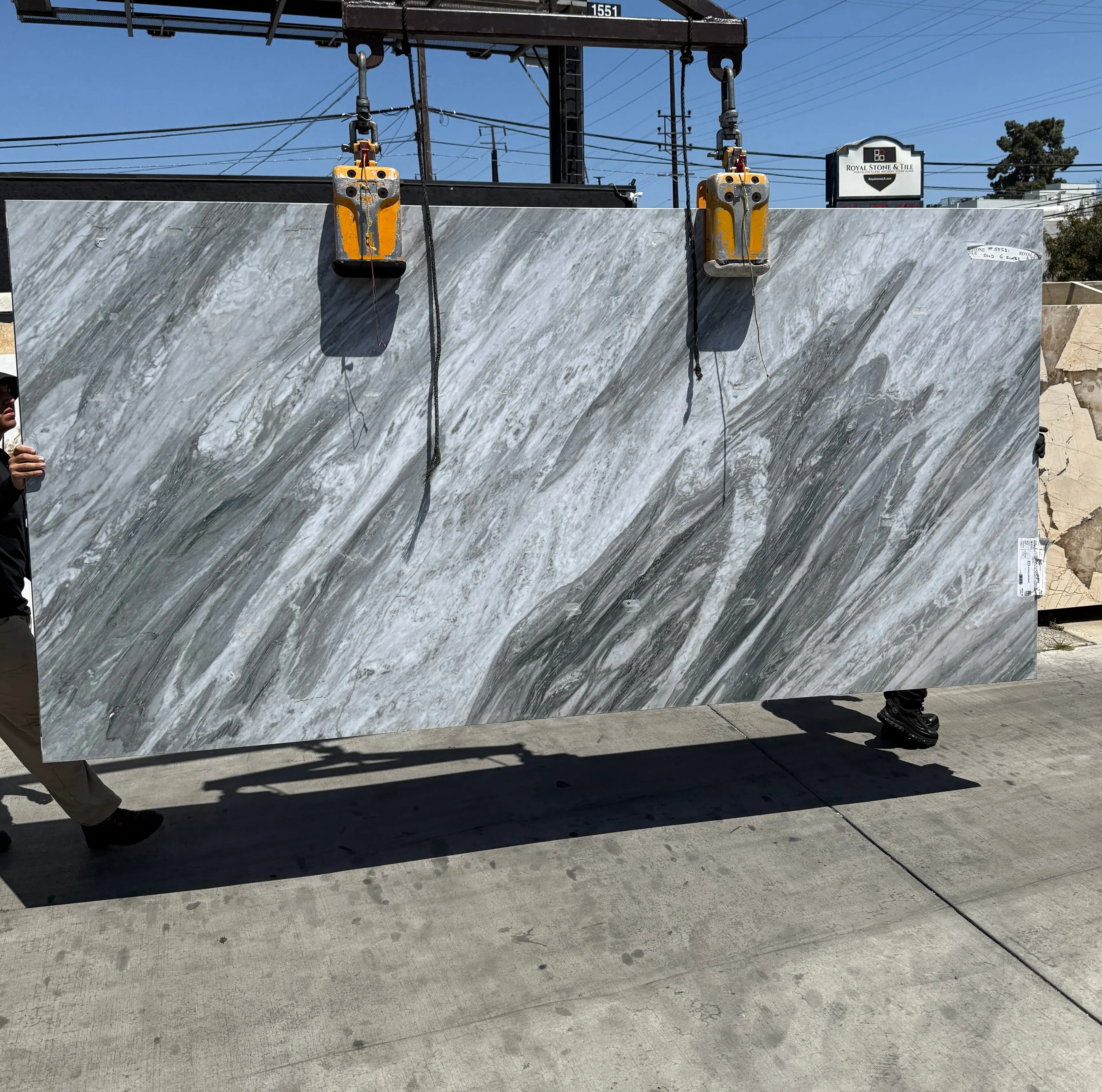Bardiglio Italian porcelain slab