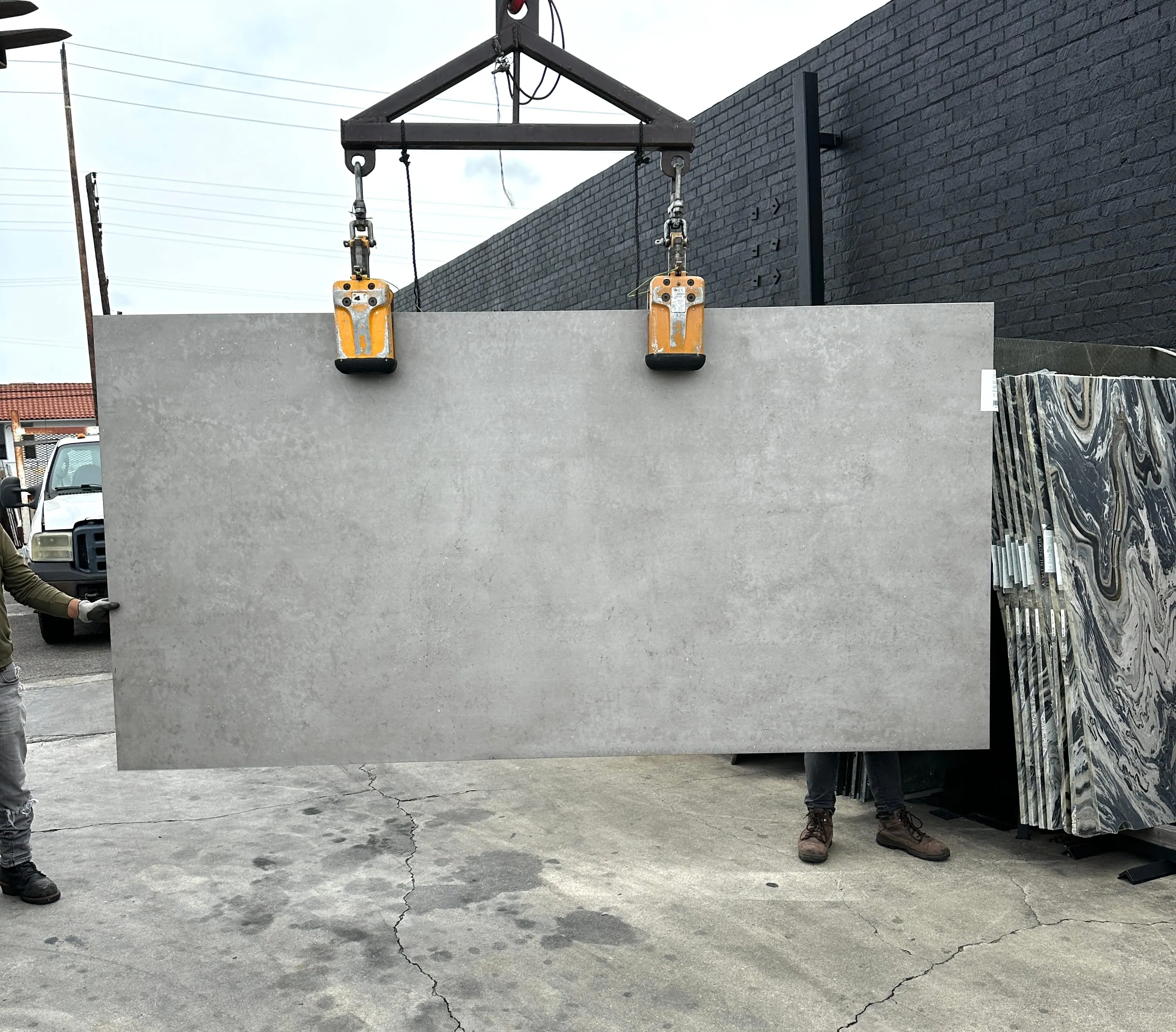 Hyper Grey Italian porcelain slab
