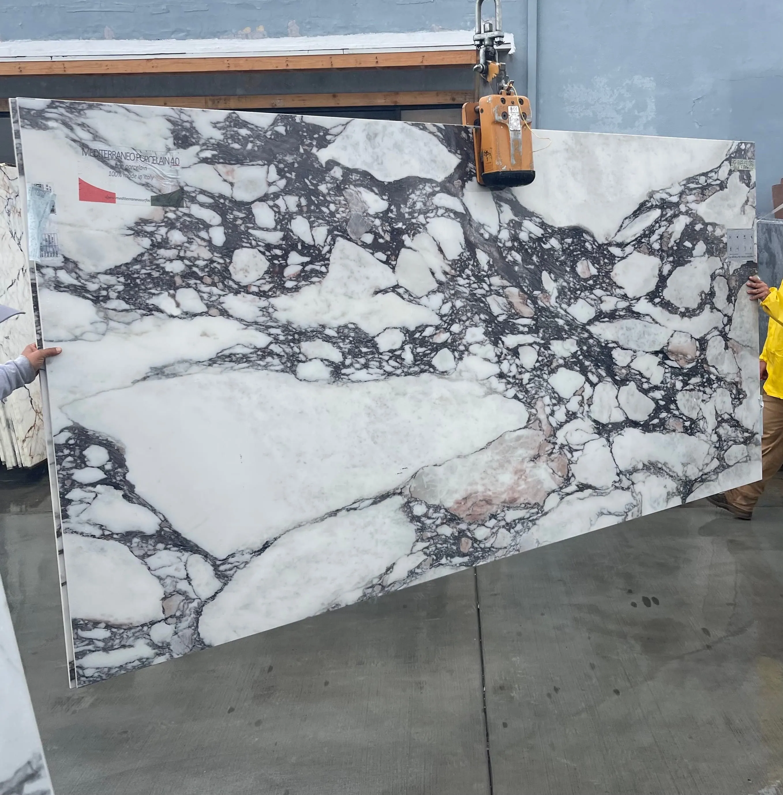 Viola Calacatta Italian porcelain slab