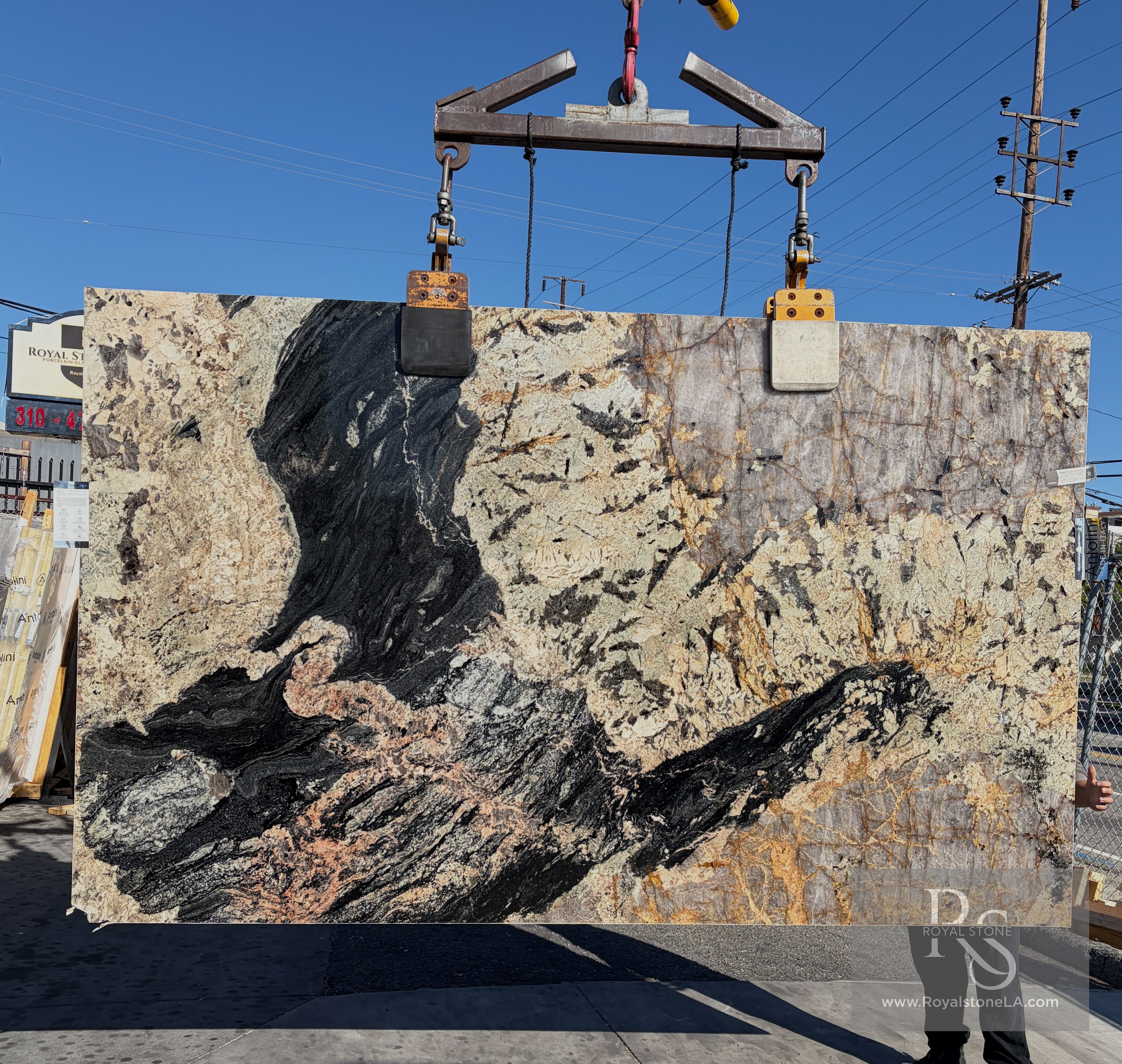 Patagonia Tourmaline Unique Quartzite quartzite slab at Royal Stone Los Angeles