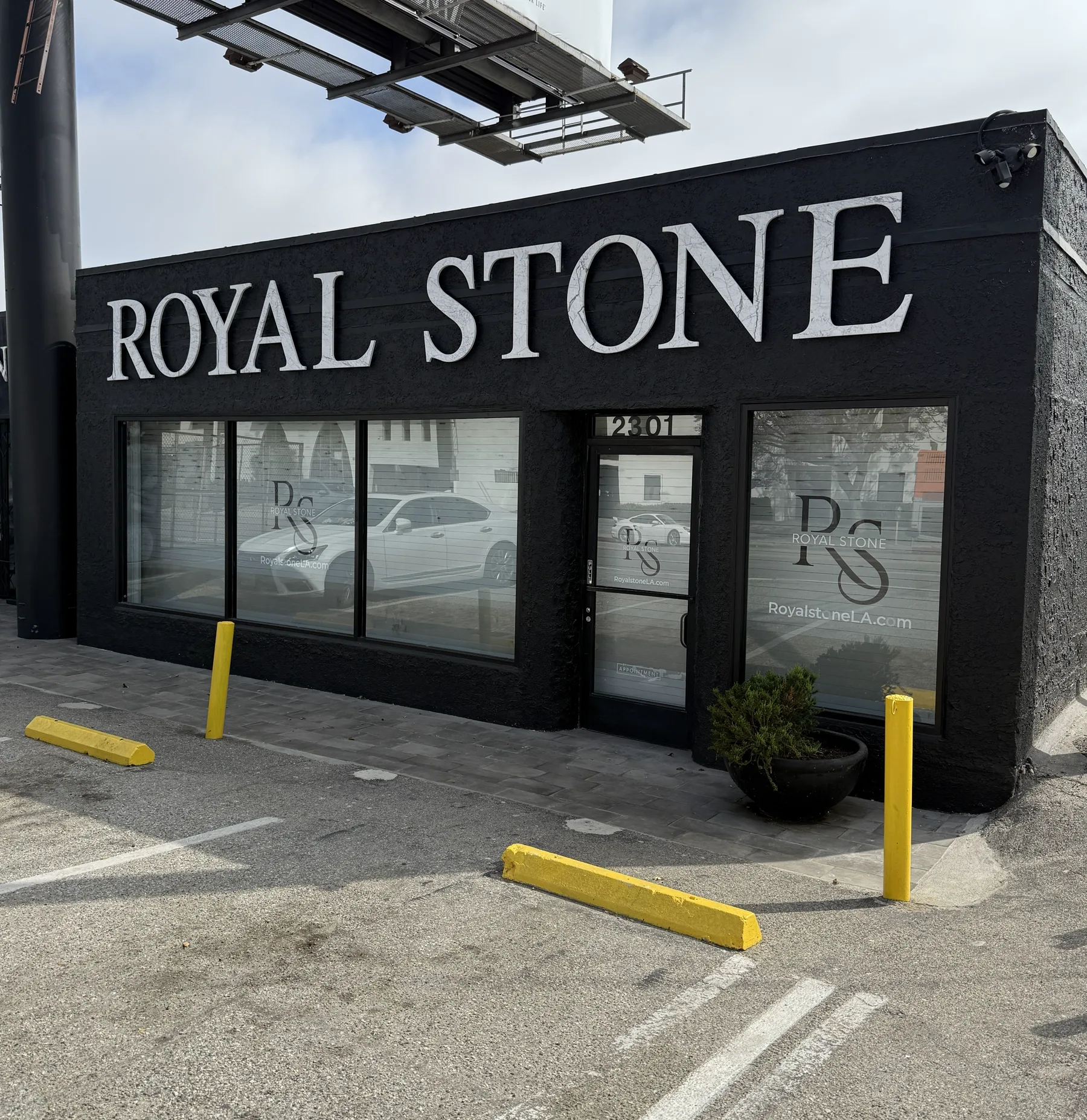 Royal Stone storefront at 2301 South Sepulveda Boulevard in West Los Angeles